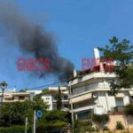 Πυρκαγιά σε χώρο στάθμευσης κατοικίας στο Ψυχικό