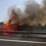 Πυρκαγιά σε χαμηλή βλάστηση στην Εγνατία Οδό στην Αλεξάνδρεια Ημαθίας – Επιχειρούν 20 πυροσβέστες και 1 ελικόπτερο