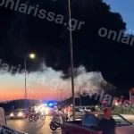 Πυρκαγιά σε χώρο εργοστασίου στο Κιλελέρ Λάρισας – Επιχειρούν 30 πυροσβέστες