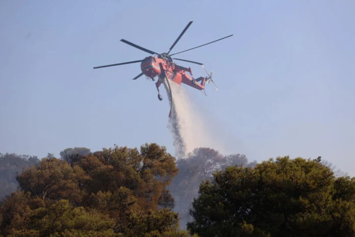 Πυρκαγιά αγροτοδασική έκταση στη Θήβα Βοιωτίας – Επιχειρούν 22 πυροσβέστες και 3 εναέρια μέσα