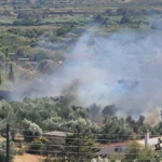 Πυρκαγιά σε χαμηλή βλάστηση στην περιοχή Ήμερος Πεύκος στα Σπάτα