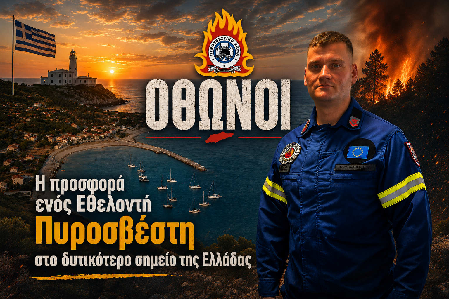 Η Προσφορά ενός Εθελοντή Πυροσβέστη στη πυρασφάλεια ενός ολόκληρου νησιού