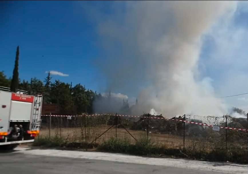 Πυρκαγιά σε χαμηλή βλάστηση στην περιοχή «Βλάχα» Πιερίας