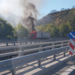 Πυρκαγιά σε φορτηγό όχημα στην Περιμετρική Πατρών