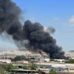 Πυρκαγιά σε υπαίθριο χώρο επί της οδού Στρατηγού Μακρυγιάννη στην περιοχή του Αγίου Ιωάννη Ρέντη