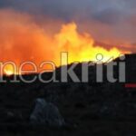 Περαιτέρω ενίσχυση των δυνάμεων στην πυρκαγιά στον Χώνο Λασιθίου – 78 πυροσβέστες στο μέτωπο