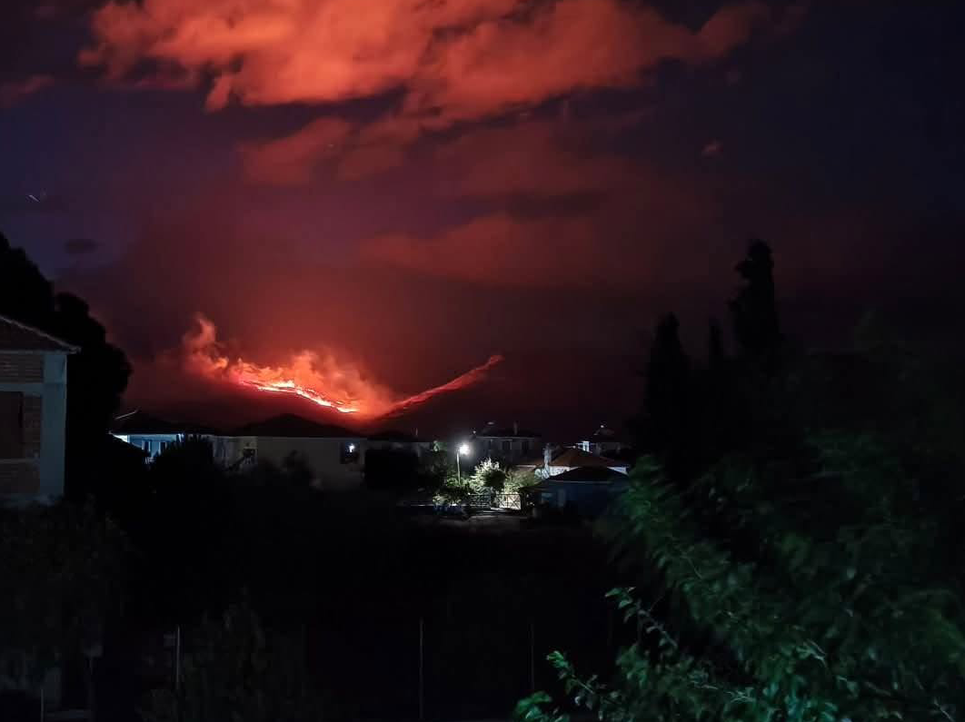 Πυρκαγιά σε χαμηλή βλάστηση στα Παράκοιλα Λέσβου