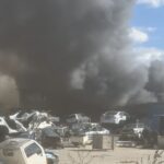 Πυρκαγιά σε επιχείρηση ανακύκλωσης αυτοκινήτων στη Μπάφρα Ιωαννίνων