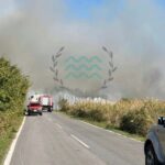 Πυρκαγιά σε χαμηλή βλάστηση στο Μοναστηράκι Καβάλας