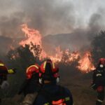 Πυρκαγιά σε δασική έκταση στον Τσαμαντά Θεσπρωτίας